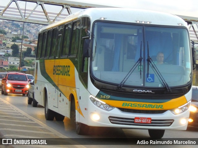 Viação Bassamar 149 na cidade de Belo Horizonte, Minas Gerais, Brasil, por Adão Raimundo Marcelino. ID da foto: 8676478.