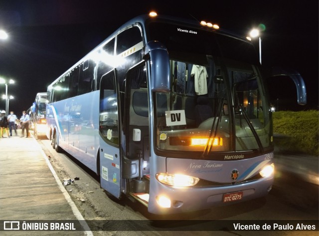 Nova Turismo Brasil 2800 na cidade de Nova Serrana, Minas Gerais, Brasil, por Vicente de Paulo Alves. ID da foto: 8676759.