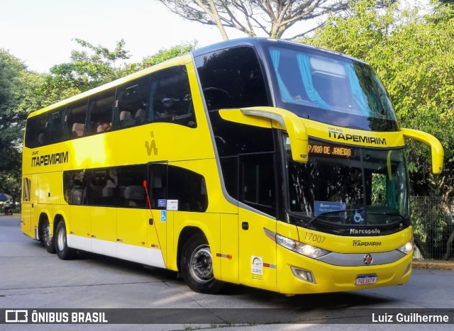 Viação Itapemirim 17007 na cidade de São Paulo, São Paulo, Brasil, por Luiz Guilherme. ID da foto: 8677166.