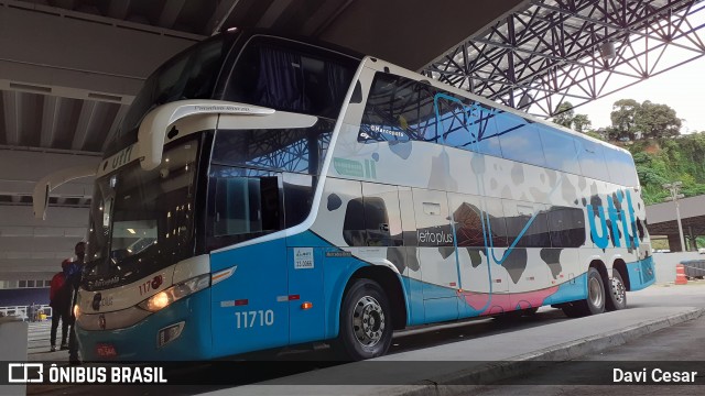 UTIL - União Transporte Interestadual de Luxo 11710 na cidade de Santos, São Paulo, Brasil, por Davi Cesar. Número da foto: #8676955.