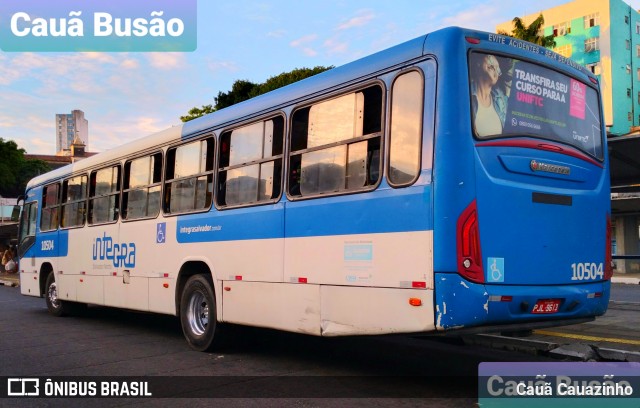 Concessionária Salvador Norte - CSN Transportes 10504 na cidade de Salvador, Bahia, Brasil, por Cauã Cauazinho. Número da foto: #8679662.
