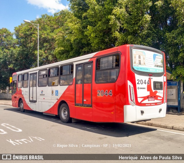 Itajaí Transportes Coletivos 2044 na cidade de Campinas, São Paulo, Brasil, por Henrique Alves de Paula Silva. ID da foto: 8682493.