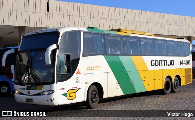 Empresa Gontijo de Transportes 14480 na cidade de Caruaru, Pernambuco, Brasil, por Victor Hugo. ID da foto: 8681896.