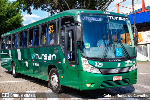 Tursan - Turismo Santo André 329 na cidade de Resende, Rio de Janeiro, Brasil, por Gabriel Nunes de Carvalho. ID da foto: 8681546.