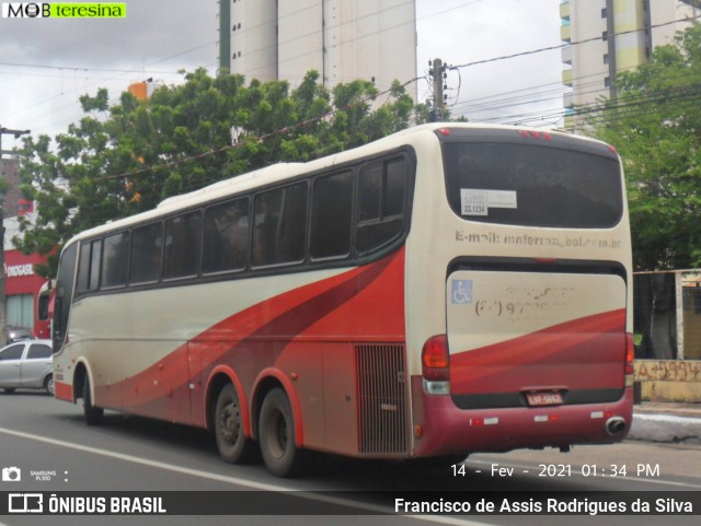 Transnilton Transporte e Turismo 5662 na cidade de Teresina, Piauí, Brasil, por Francisco de Assis Rodrigues da Silva. ID da foto: 8680575.