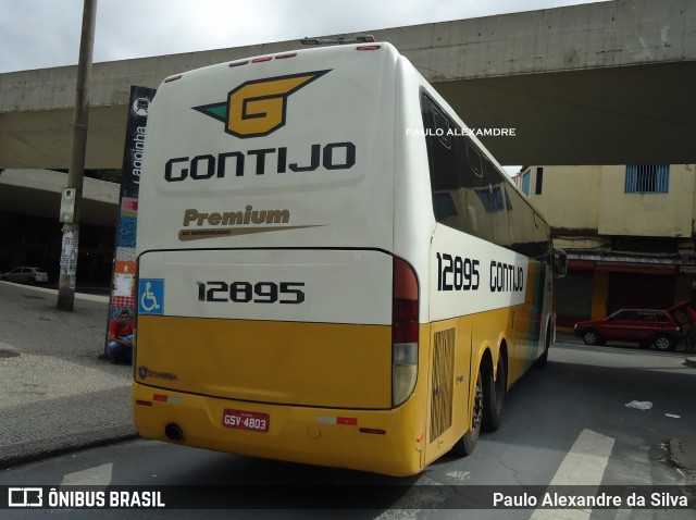 Empresa Gontijo de Transportes 12895 na cidade de Belo Horizonte, Minas Gerais, Brasil, por Paulo Alexandre da Silva. ID da foto: 8680344.