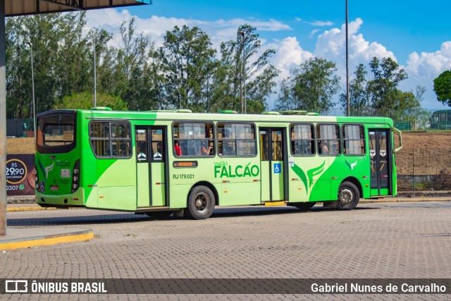 Viação Falcão RJ 179.021 na cidade de Resende, Rio de Janeiro, Brasil, por Gabriel Nunes de Carvalho. ID da foto: 8681562.