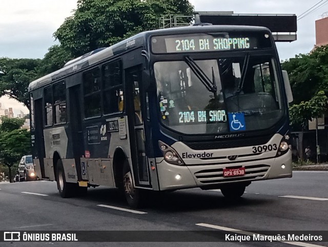 Via BH Coletivos 30903 na cidade de Belo Horizonte, Minas Gerais, Brasil, por Kaique Marquês Medeiros . ID da foto: 8681622.