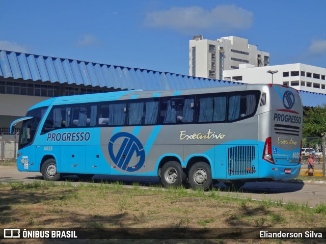 Auto Viação Progresso 6025 na cidade de Natal, Rio Grande do Norte, Brasil, por Elianderson Silva. ID da foto: 8682474.