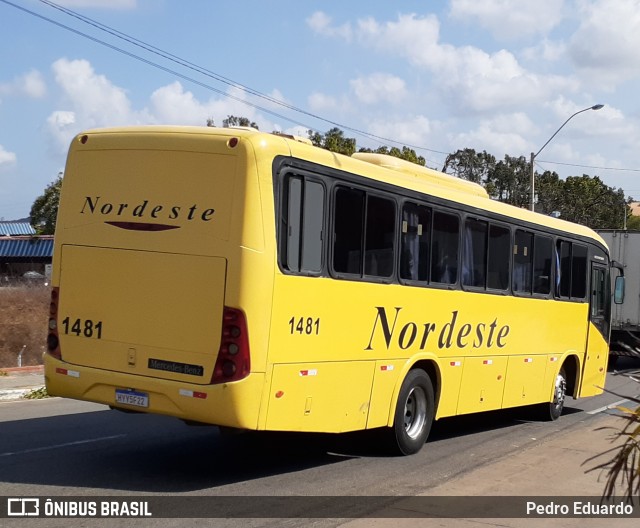 Viação Nordeste 1481 na cidade de Natal, Rio Grande do Norte, Brasil, por Pedro Eduardo. Número da foto: #8682756.