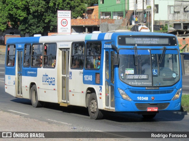 Concessionária Salvador Norte - CSN Transportes 10348 na cidade de Salvador, Bahia, Brasil, por Rodrigo Fonseca. ID da foto: 8683246.