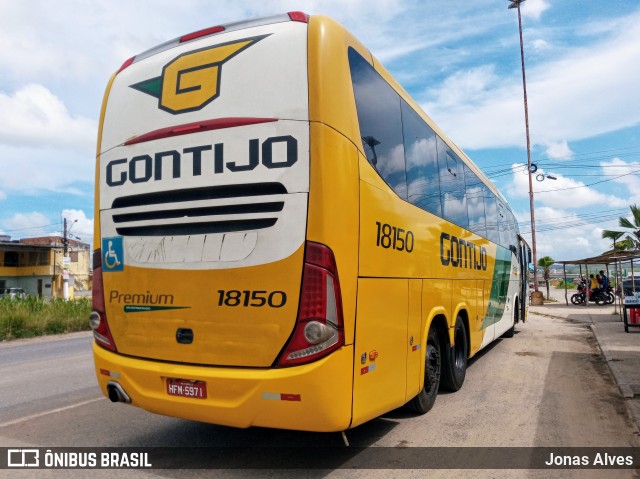 Empresa Gontijo de Transportes 18150 na cidade de Goiana, Pernambuco, Brasil, por Jonas Alves. ID da foto: 8684724.