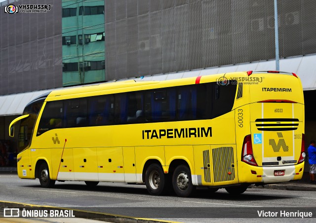 Viação Itapemirim 60033 na cidade de Rio de Janeiro, Rio de Janeiro, Brasil, por Victor Henrique. Número da foto: #8684419.