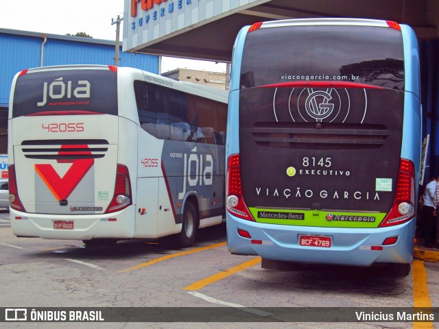 Viação Garcia 8145 na cidade de Sorocaba, São Paulo, Brasil, por Vinicius Martins. ID da foto: 8683507.