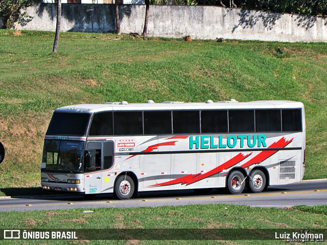 Hellotur – Transportes Hello 2007 na cidade de Aparecida, São Paulo, Brasil, por Luiz Krolman. Número da foto: #8683313.