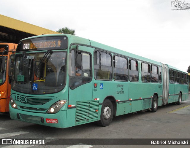 Araucária Transportes Coletivos LB600 na cidade de Curitiba, Paraná, Brasil, por Gabriel Michalski. ID da foto: 8686212.