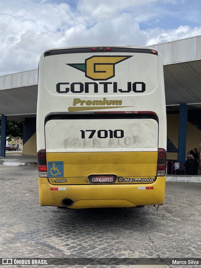 Empresa Gontijo de Transportes 17010 na cidade de Nova Cruz, Rio Grande do Norte, Brasil, por Marco Silva. Número da foto: #8685584.