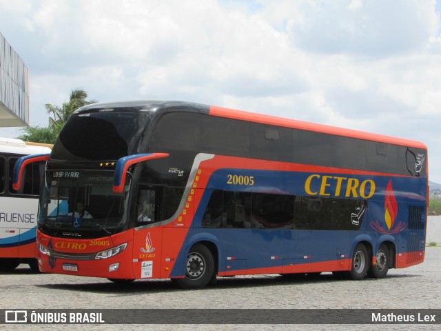Viação Cetro 20005 na cidade de Caruaru, Pernambuco, Brasil, por Matheus Lex. Número da foto: #8684963.