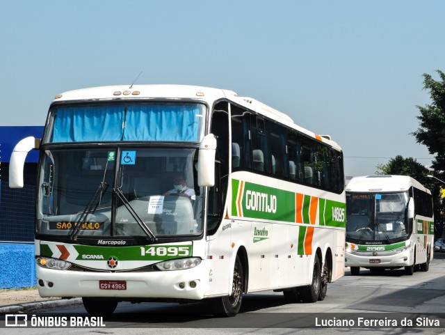 Empresa Gontijo de Transportes 14895 na cidade de São Paulo, São Paulo, Brasil, por Luciano Ferreira da Silva. ID da foto: 8685963.