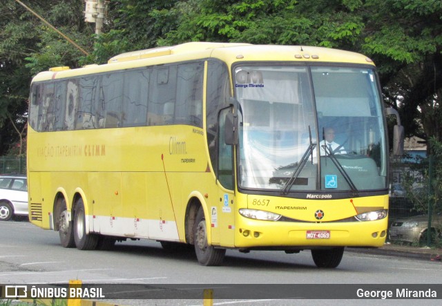 Viação Itapemirim 8657 na cidade de São José dos Campos, São Paulo, Brasil, por George Miranda. ID da foto: 8686342.