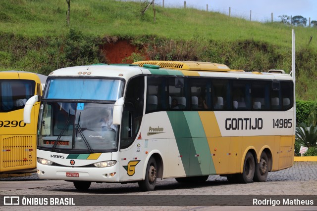 Empresa Gontijo de Transportes 14985 na cidade de João Monlevade, Minas Gerais, Brasil, por Rodrigo Matheus. ID da foto: 8687508.