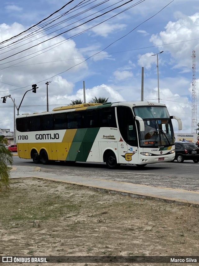 Empresa Gontijo de Transportes 17010 na cidade de Nova Cruz, Rio Grande do Norte, Brasil, por Marco Silva. ID da foto: 8686442.