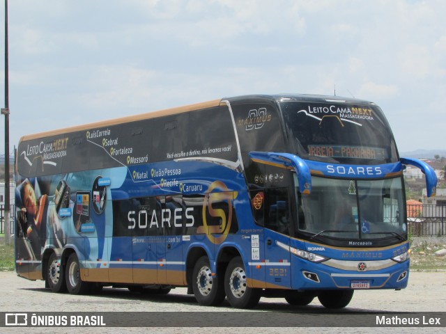 Soares Turismo e Fretamento 3521 na cidade de Caruaru, Pernambuco, Brasil, por Matheus Lex. ID da foto: 8684959.