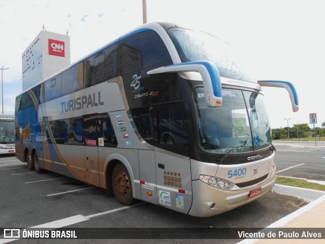 Turispall Transporte e Turismo 5400 na cidade de Brasília, Distrito Federal, Brasil, por Vicente de Paulo Alves. ID da foto: 8684910.