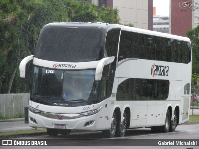 Kaissara - Viação Caiçara 3036 na cidade de Curitiba, Paraná, Brasil, por Gabriel Michalski. ID da foto: 8686134.