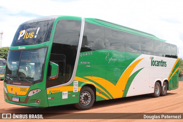 Tocantins Transportes e Turismo 3085 na cidade de Palmas, Tocantins, Brasil, por Douglas Paternezi. Número da foto: #8688424.