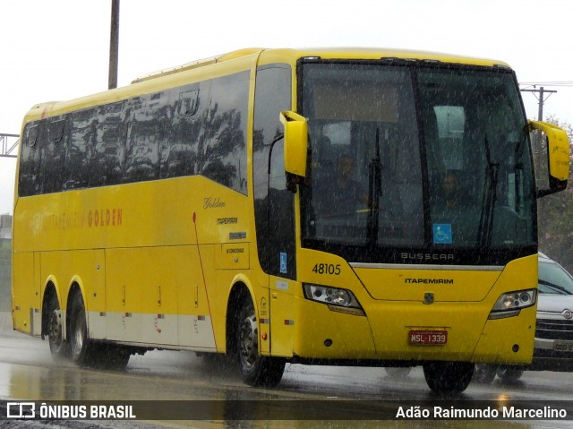 Viação Itapemirim 48105 na cidade de Belo Horizonte, Minas Gerais, Brasil, por Adão Raimundo Marcelino. ID da foto: 8689573.