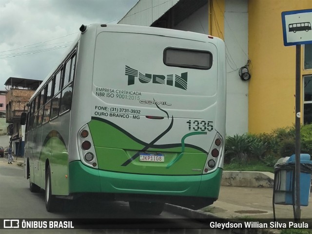Turin Transportes 1335 na cidade de Congonhas, Minas Gerais, Brasil, por Gleydson Willian Silva Paula. Número da foto: #8693009.