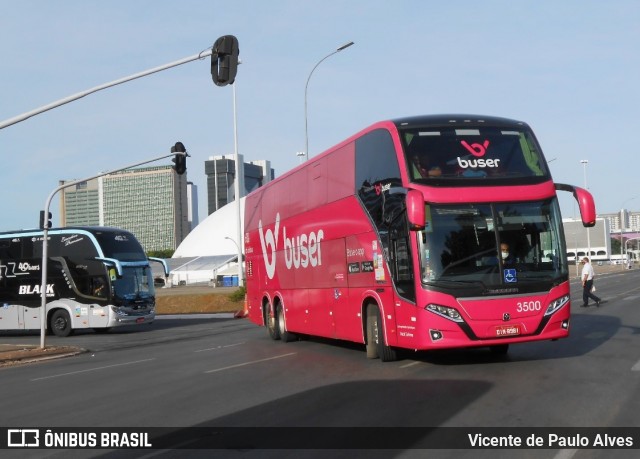 Buser Brasil Tecnologia 3500 na cidade de Brasília, Distrito Federal, Brasil, por Vicente de Paulo Alves. Número da foto: #8692132.