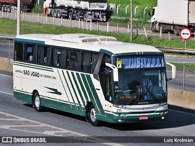 Sajotur - São João Turismo Jundiaí 211 na cidade de Aparecida, São Paulo, Brasil, por Luiz Krolman. ID da foto: 8692193.