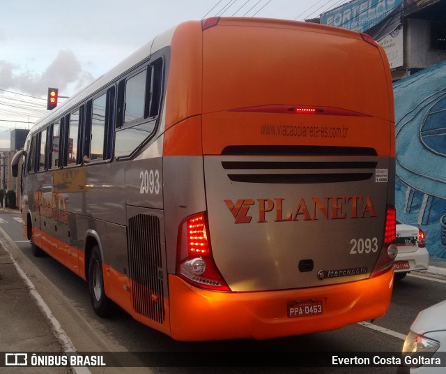 Planeta Transportes Rodoviários 2093 na cidade de Cariacica, Espírito Santo, Brasil, por Everton Costa Goltara. ID da foto: 8691280.