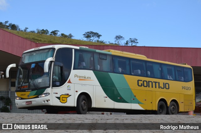 Empresa Gontijo de Transportes 14120 na cidade de João Monlevade, Minas Gerais, Brasil, por Rodrigo Matheus. Número da foto: #8690772.