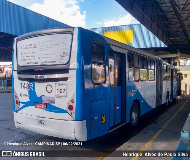 VB Transportes e Turismo 1482 na cidade de Campinas, São Paulo, Brasil, por Henrique Alves de Paula Silva. Número da foto: #8691408.