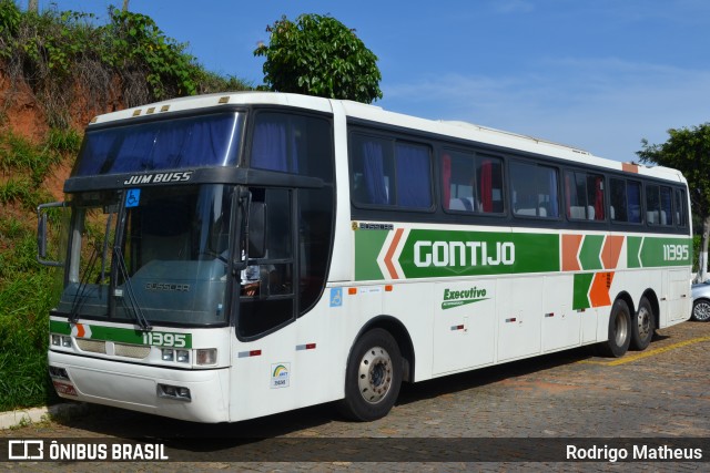 Empresa Gontijo de Transportes 11395 na cidade de João Monlevade, Minas Gerais, Brasil, por Rodrigo Matheus. ID da foto: 8692913.