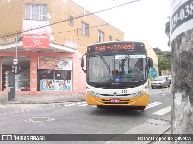 Radial Transporte Coletivo 230 na cidade de Ferraz de Vasconcelos, São Paulo, Brasil, por Rafael Lopes de Oliveira. ID da foto: 8692875.