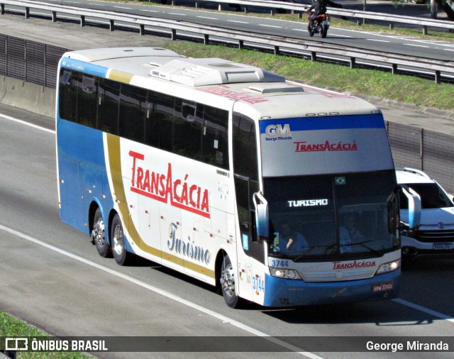 TransAcácia Turismo 3744 na cidade de São José dos Campos, São Paulo, Brasil, por George Miranda. ID da foto: 8692590.