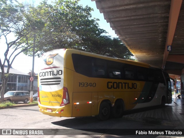 Empresa Gontijo de Transportes 19340 na cidade de Três Corações, Minas Gerais, Brasil, por Fábio Mateus Tibúrcio. Número da foto: #8690543.