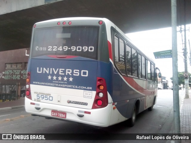 Universo Transportes 5950 na cidade de Ferraz de Vasconcelos, São Paulo, Brasil, por Rafael Lopes de Oliveira. ID da foto: 8692818.