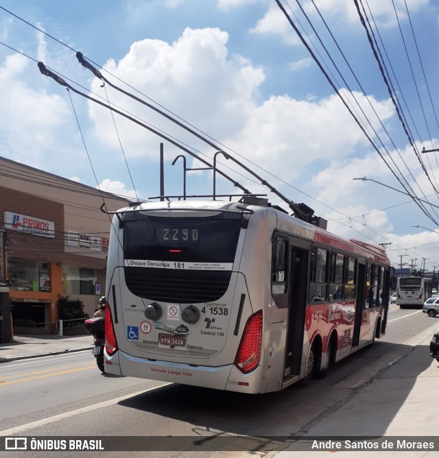 Himalaia Transportes > Ambiental Transportes Urbanos 4 1538 na cidade de São Paulo, São Paulo, Brasil, por Andre Santos de Moraes. ID da foto: 8620590.