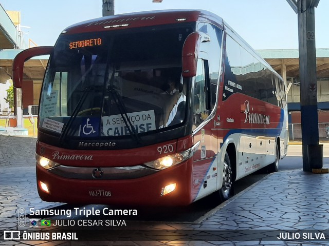 Primatur - Primavera Transportes 920 na cidade de Porto Alegre, Rio Grande do Sul, Brasil, por JULIO SILVA. Número da foto: #8619266.