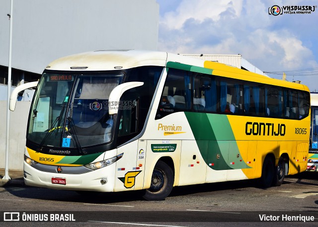 Empresa Gontijo de Transportes 18065 na cidade de Rio de Janeiro, Rio de Janeiro, Brasil, por Victor Henrique. Número da foto: #8620736.