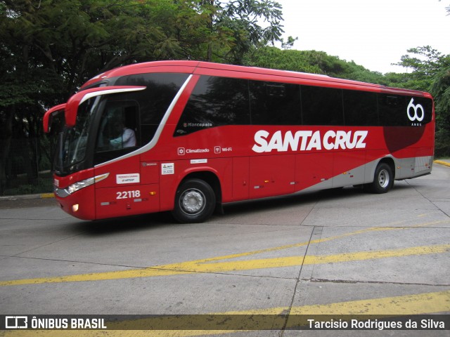 Viação Santa Cruz 22118 na cidade de São Paulo, São Paulo, Brasil, por Tarcisio Rodrigues da Silva. Número da foto: #8619413.
