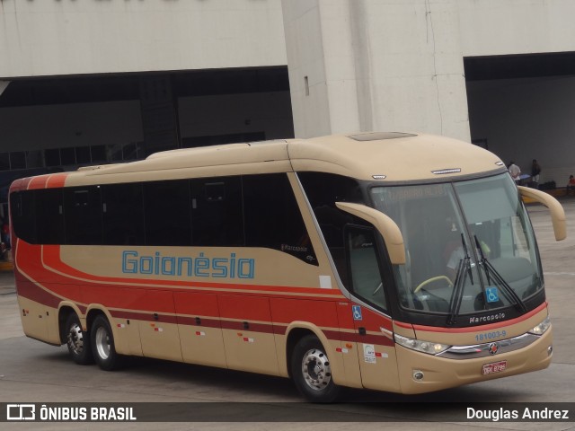 Auto Viação Goianésia 181003-9 na cidade de Goiânia, Goiás, Brasil, por Douglas Andrez. Número da foto: #8621292.
