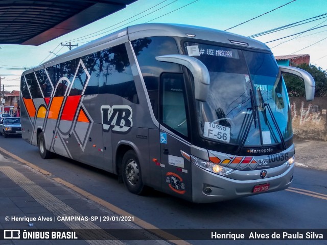 VB Transportes e Turismo 10036 na cidade de Campinas, São Paulo, Brasil, por Henrique Alves de Paula Silva. ID da foto: 8620545.