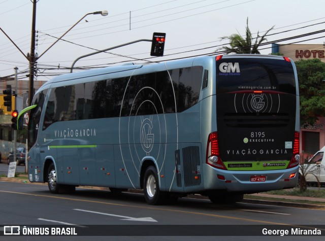 Viação Garcia 8195 na cidade de Londrina, Paraná, Brasil, por George Miranda. Número da foto: #8623890.