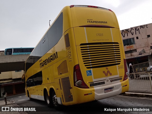 Viação Itapemirim 17025 na cidade de Belo Horizonte, Minas Gerais, Brasil, por Kaique Marquês Medeiros . ID da foto: 8624486.